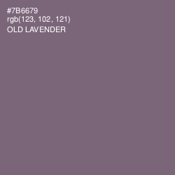 #7B6679 - Old Lavender Color Image